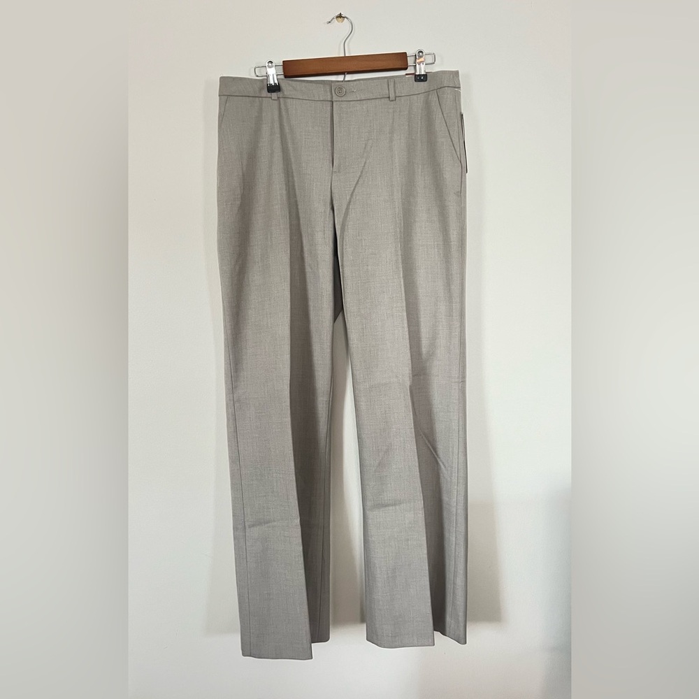 Coldwater Creek Natural Fit Pants Size 14 – Stretch Flannel Bootcut Trousers,Tan